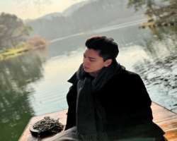 The actor is fond of traveling and often photographs himself in front of beautiful scenarios The actor is fond of traveling and often photographs himself in front of beautiful scenarios.